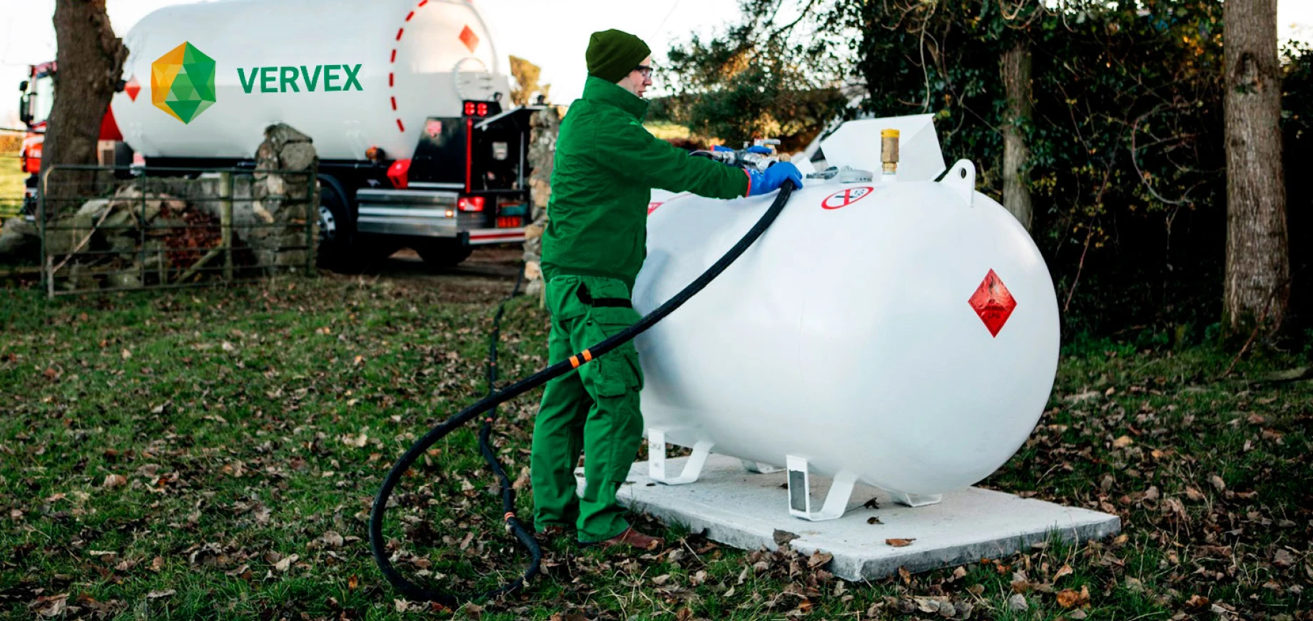 Заправка газгольдера в 