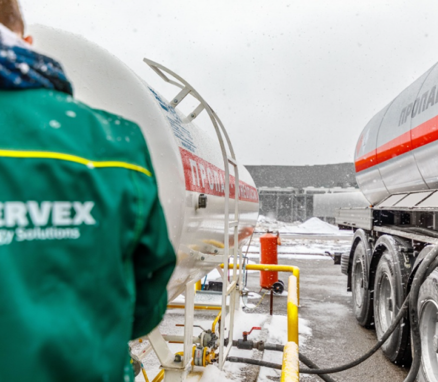 Заправка газгольдеров   